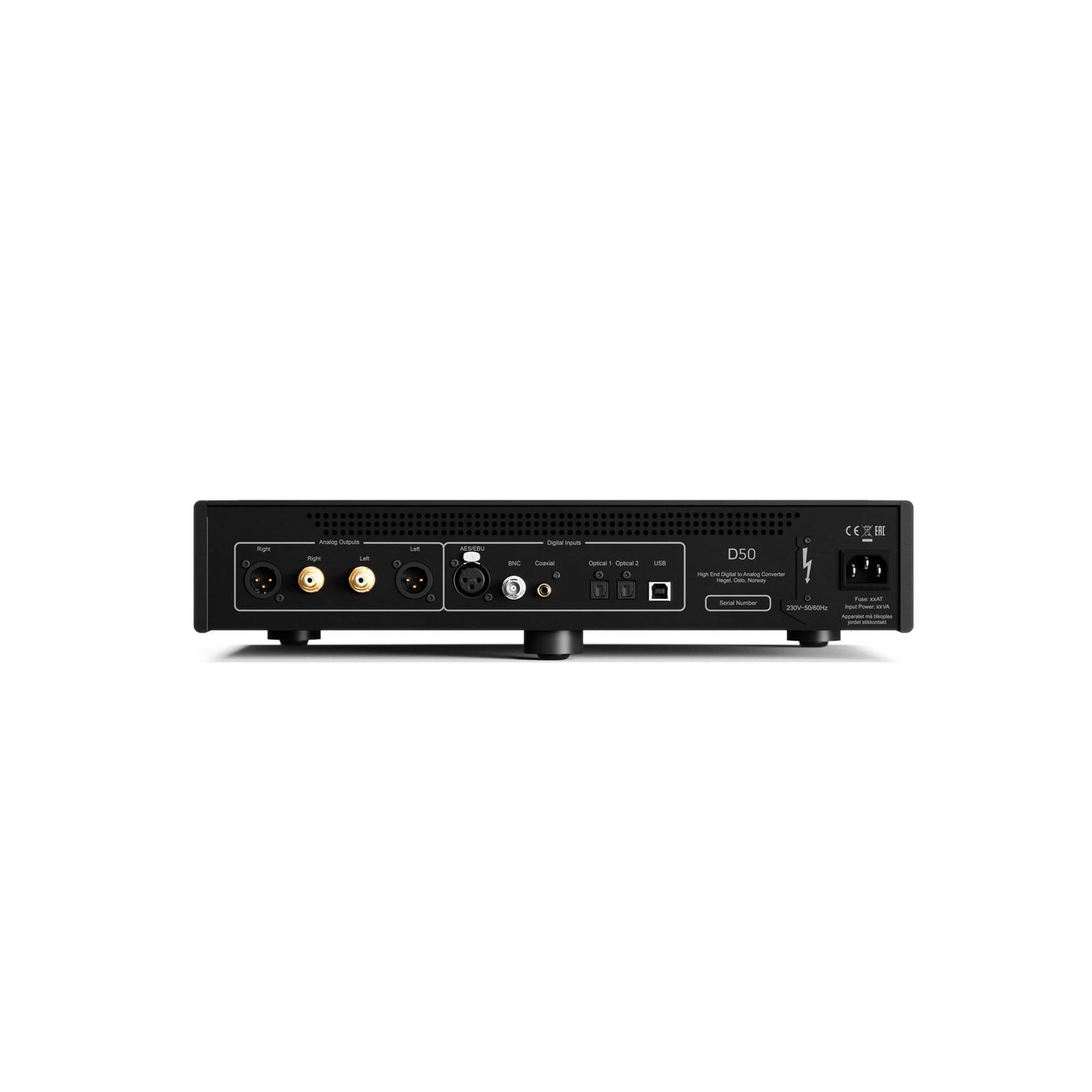 Hegel D50 DAC Back1