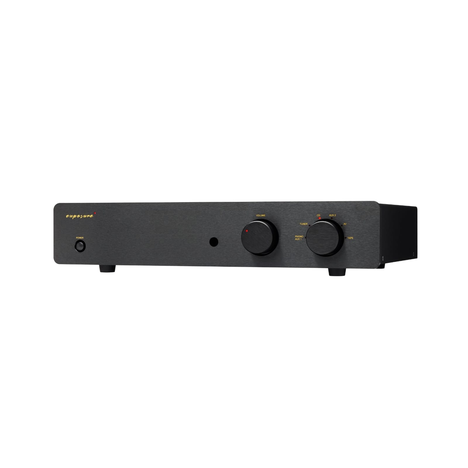 Exposure 2510 Integrated Amplifier front black angle left