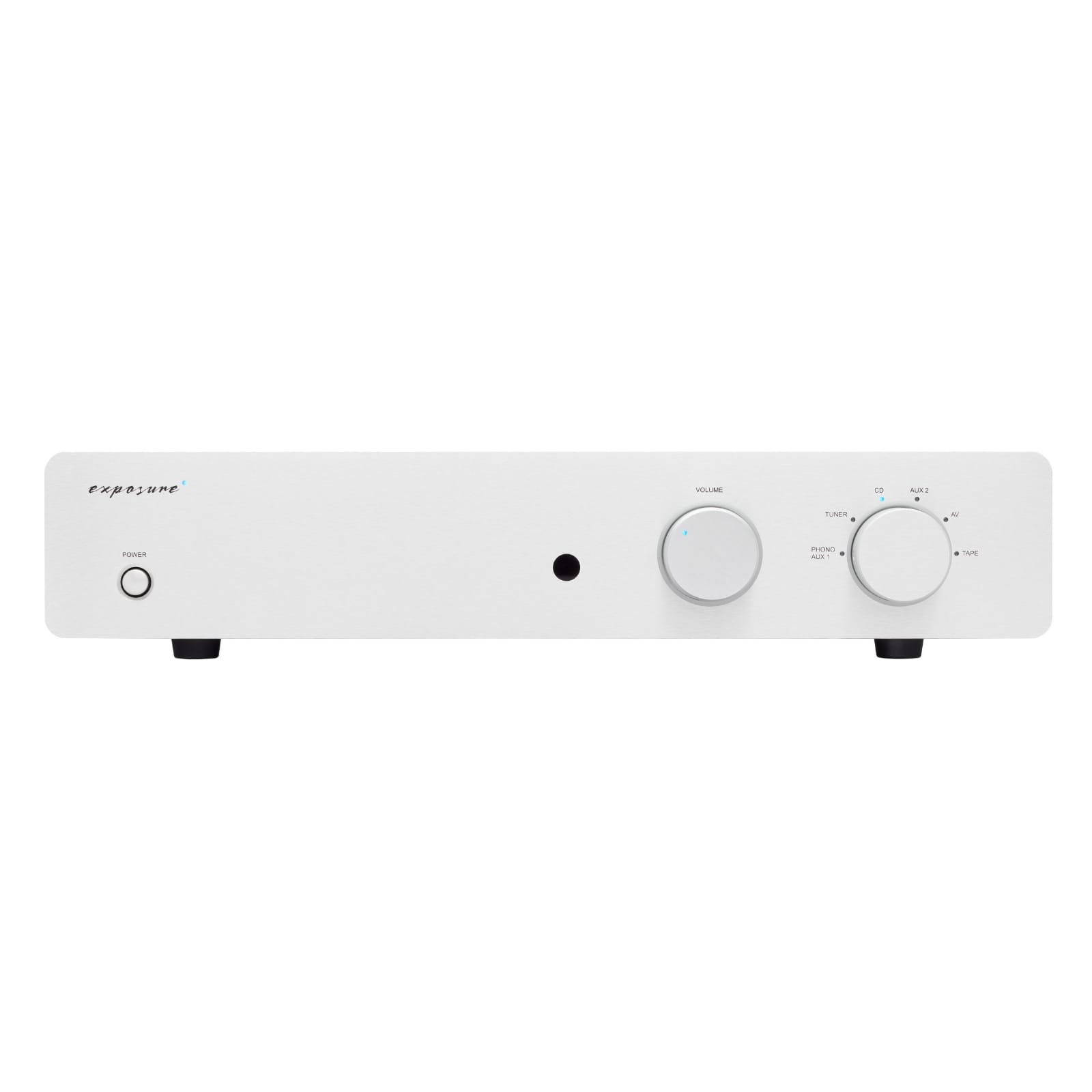 Exposure 2510 Integrated Amplifier front silver