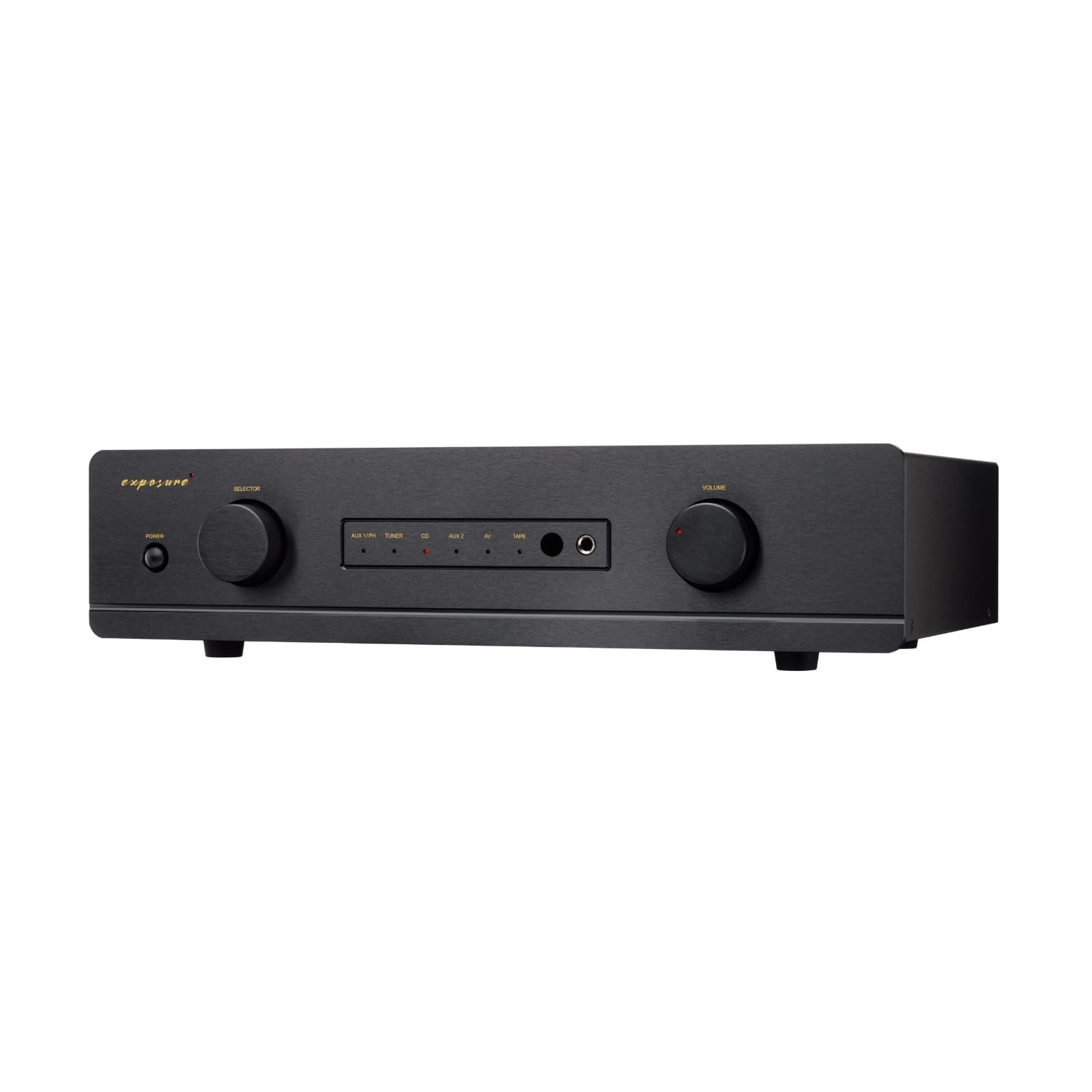 Exposure 3510 Integrated Amplifier front black angle left