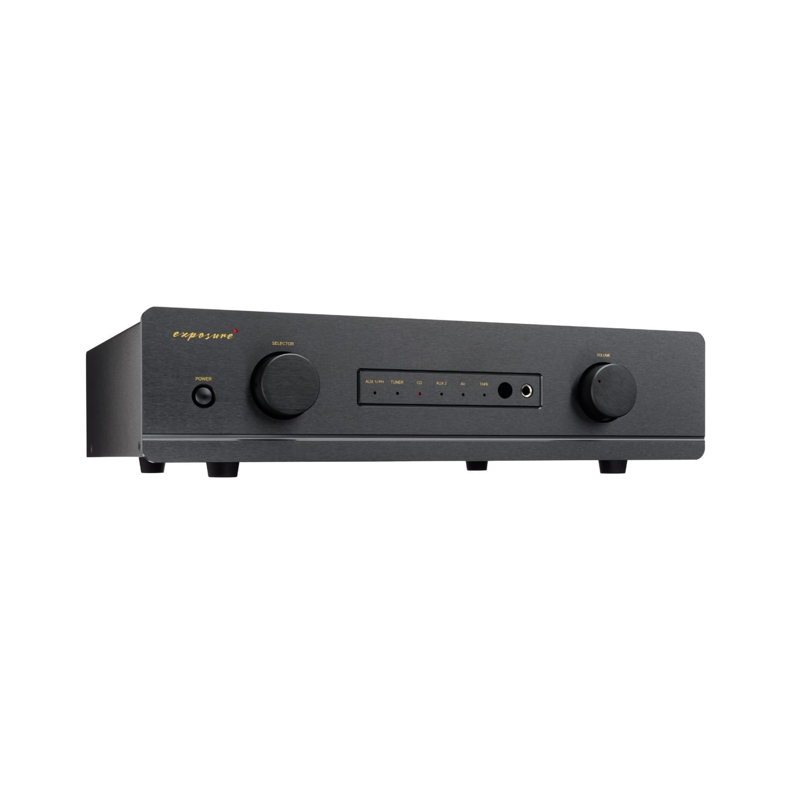 Exposure 3510 Integrated Amplifier front black angle right