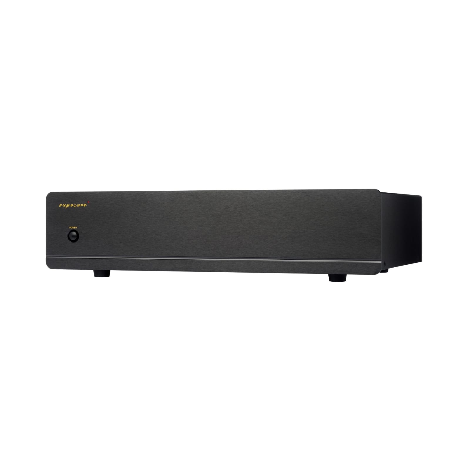 Exposure 3510 Power Amplifier front black angle left